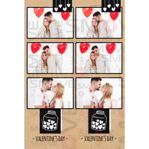 Photo Booth Template Pack – 12 Templates – Valentine's Day