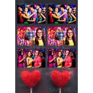 Photo Booth Template Pack – 12 Templates – Valentine's Day