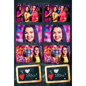 Photo Booth Template Pack – 12 Templates – Valentine's Day