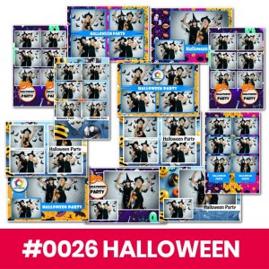 Paczka szablonów fotobudkowych 12szt - Halloween