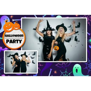 Paczka szablonów fotobudkowych 12szt - Halloween