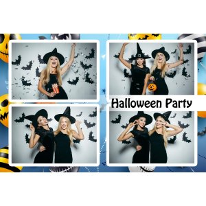 Paczka szablonów fotobudkowych 12szt - Halloween