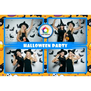 Paczka szablonów fotobudkowych 12szt - Halloween