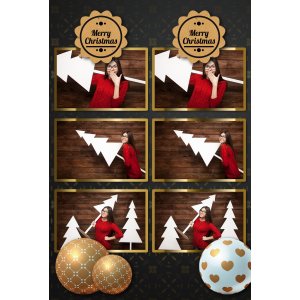 Photo Booth Template Pack – 16 Templates – Christmas 4