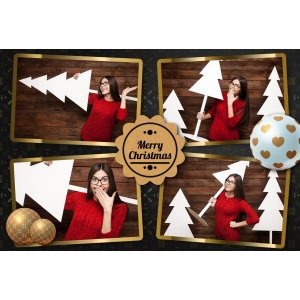 Photo Booth Template Pack – 16 Templates – Christmas 4