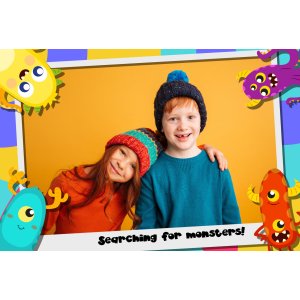 Photo Booth Template Pack – 16 Templates – Kids