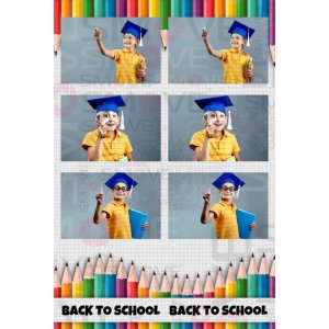 Photo Booth Template Pack – 12 Templates – Back to School