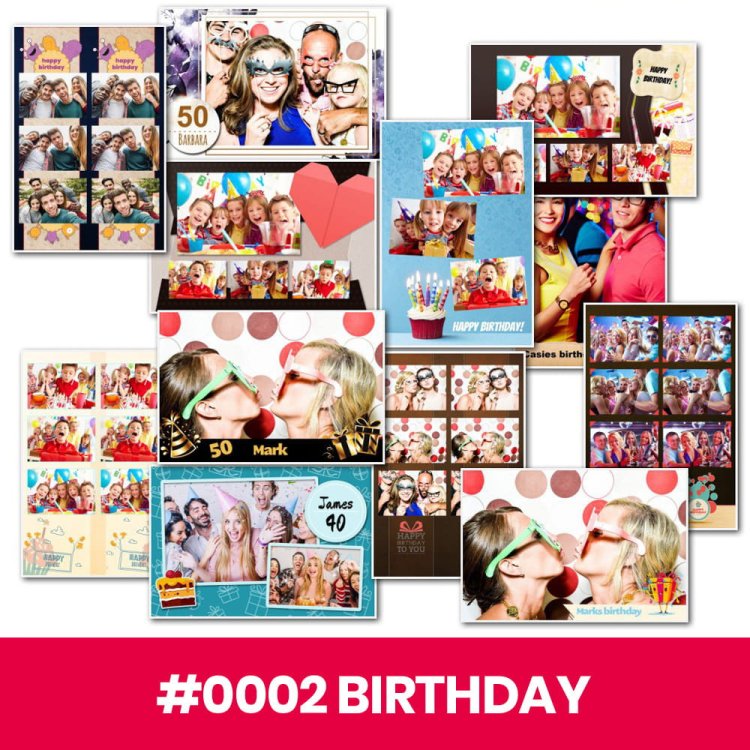 Photo Booth Template Pack – 12 Templates – Birthday 1 Photo Booth Template Pack – 12 Templates – Birthday 1