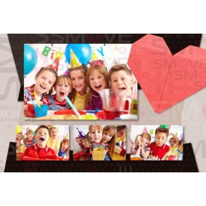 Photo Booth Template Pack – 12 Templates – Birthday 1