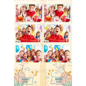 Photo Booth Template Pack – 12 Templates – Birthday 1