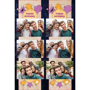 Photo Booth Template Pack – 12 Templates – Birthday 1