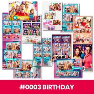 Photo Booth Template Pack – 12 Templates – Birthday 2