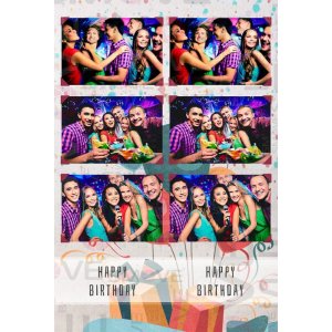 Photo Booth Template Pack – 12 Templates – Birthday 2
