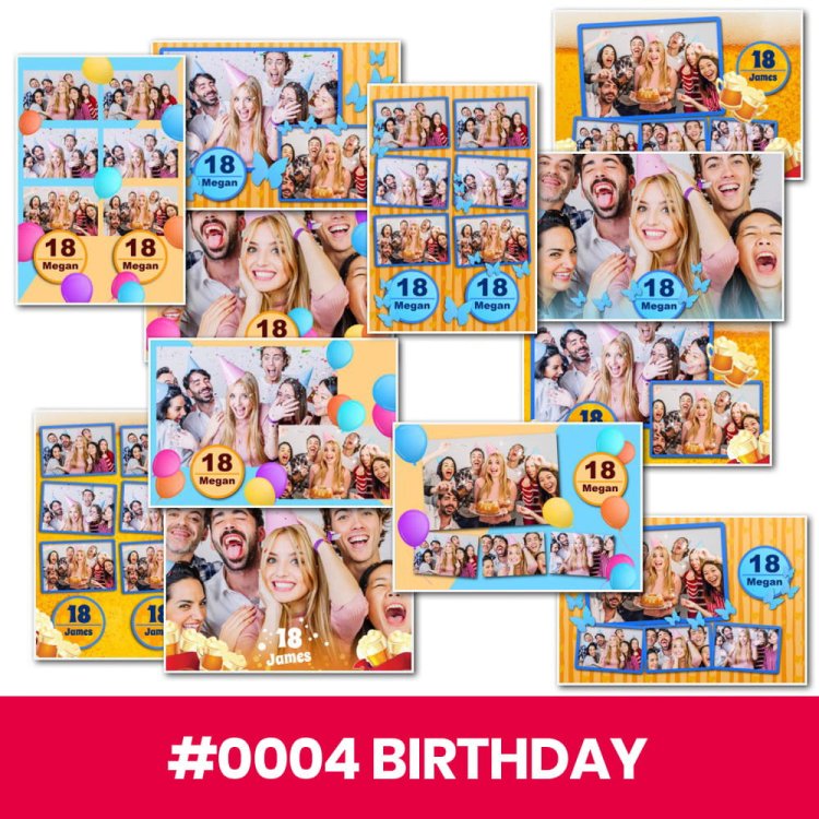 Photo Booth Template Pack – 12 Templates – Birthday 3 Photo Booth Template Pack – 12 Templates – Birthday 3