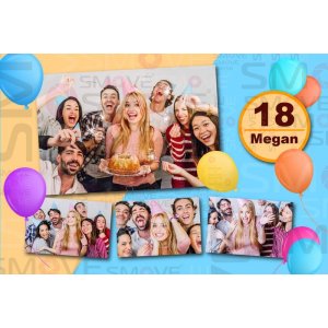 Photo Booth Template Pack – 12 Templates – Birthday 3