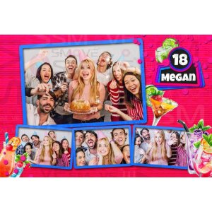 Photo Booth Template Pack – 12 Templates – Birthday 4