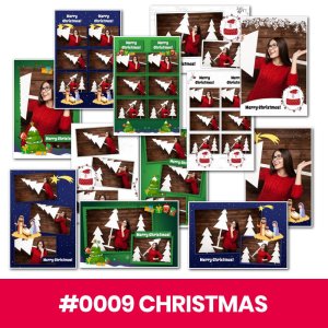 Photo Booth Template Pack – 12 Templates – Christmas 2