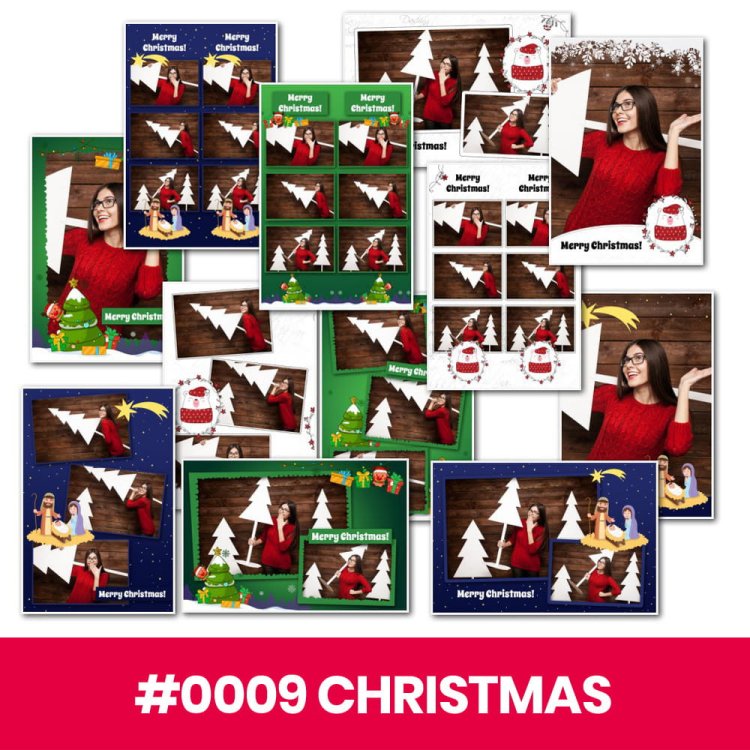 Photo Booth Template Pack – 12 Templates – Christmas 2 Photo Booth Template Pack – 12 Templates – Christmas 2