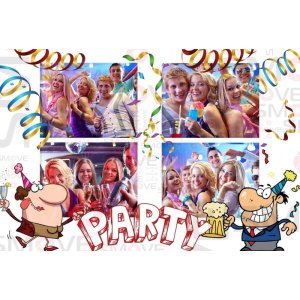 Photo Booth Template Pack – 12 Templates – Party 1