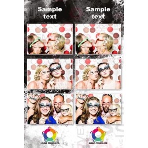 Photo Booth Template Pack – 12 Templates – Universal