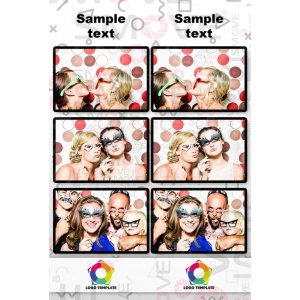 Photo Booth Template Pack – 12 Templates – Universal