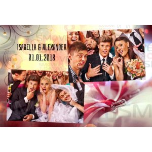 Photo Booth Template Pack – 12 Templates – Wedding 1