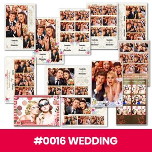 Photo Booth Template Pack – 12 Templates – Wedding 2