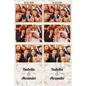 Photo Booth Template Pack – 12 Templates – Wedding 2