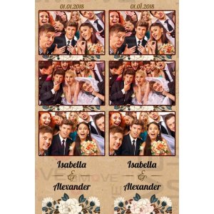 Photo Booth Template Pack – 12 Templates – Wedding 3