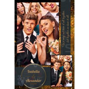 Photo Booth Template Pack – 12 Templates – Wedding 4