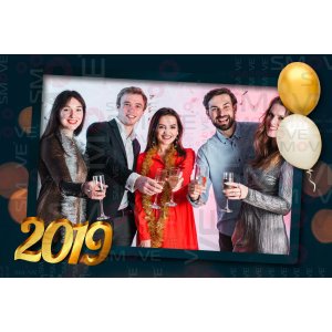 Photo Booth Template Pack – 12 Templates – New Year’s Eve