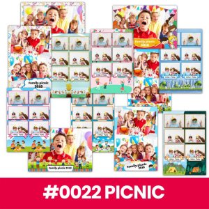 Paczka szablonów fotobudkowych 12szt - Piknik