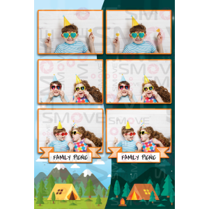 Photo Booth Template Pack – 12 Templates – Picnic