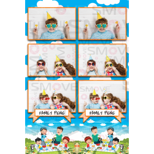 Photo Booth Template Pack – 12 Templates – Picnic