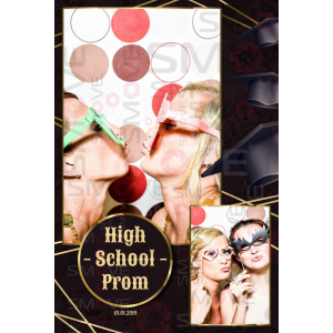 Photo Booth Template Pack – 12 Templates – Prom Night