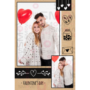 Photo Booth Template Pack – 12 Templates – Valentine's Day