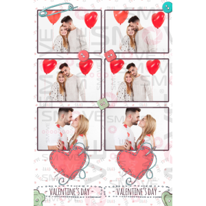 Photo Booth Template Pack – 12 Templates – Valentine's Day